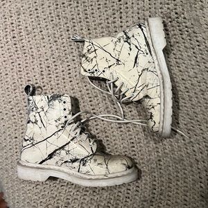 Paint splatter doc martens